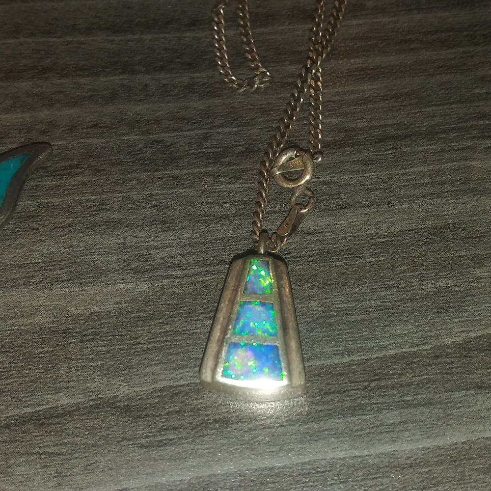 3 turquoise items